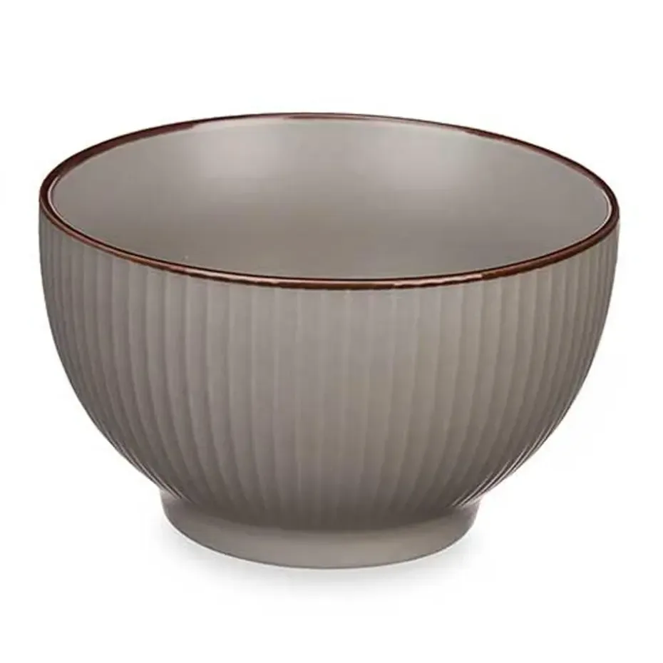 Vivalto schaaltjes/kommetjes - porselein - grijs - D14 cm
