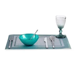 Vivalto schaaltjes/kommetjes - glas - turquoise blauw - D15 cm
