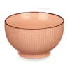 Vivalto schaaltjes/kommetjes - porselein - zalm roze - D14 cm
