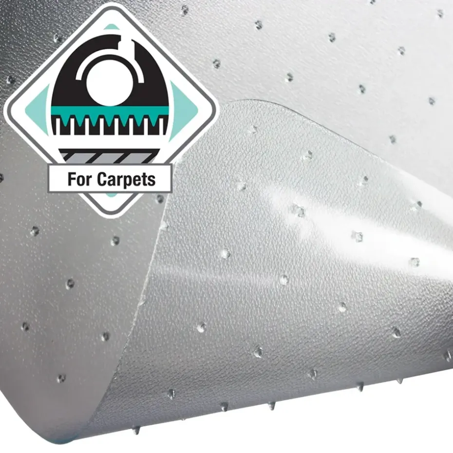 Vloerbeschermer met uitsparing - Antistatisch PVC - Tapijt - 90x120 cm