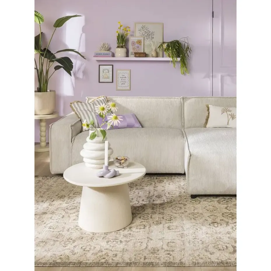 Vloerkleed Indra - beige - 160x230 cm