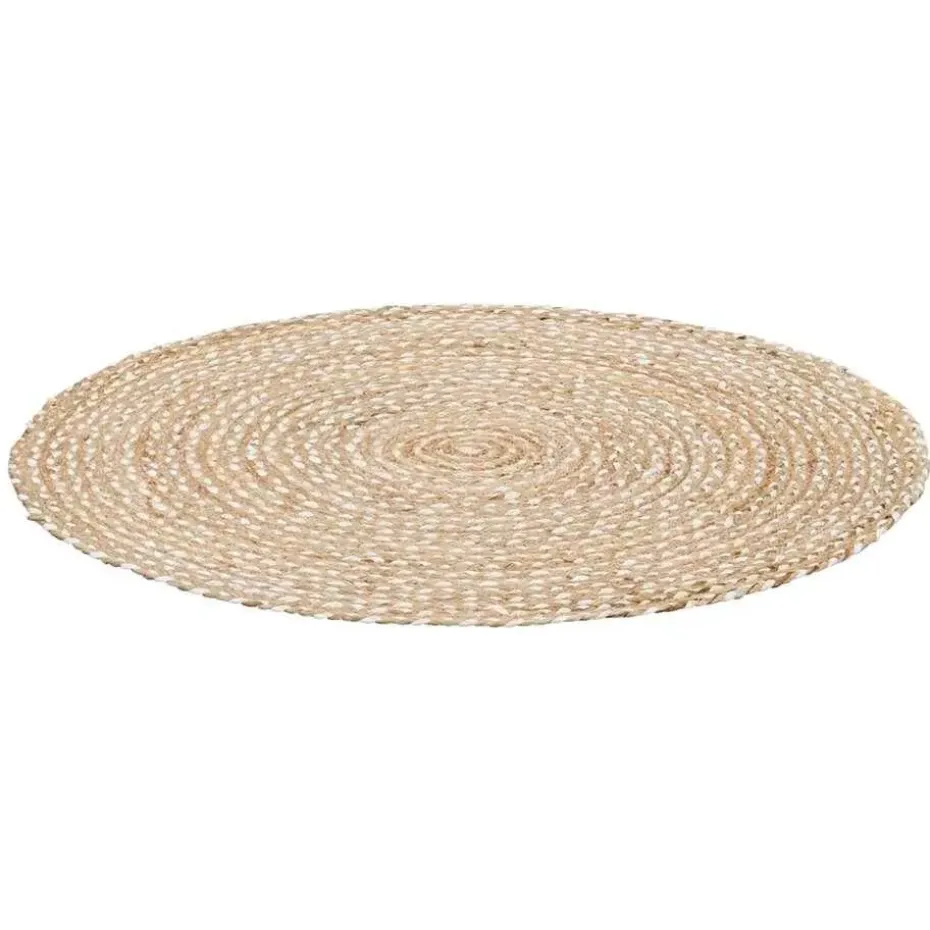 Vloerkleed Madras - naturel - Ø100 cm