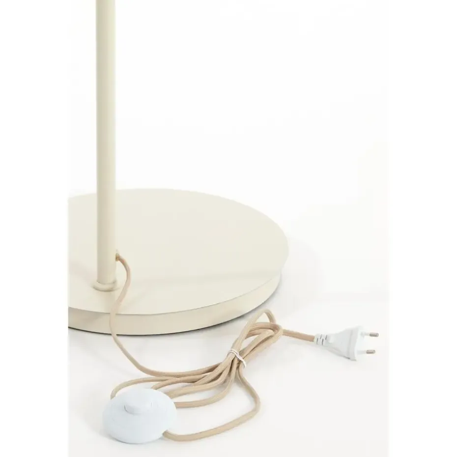 Vloerlamp Baylie - Mat crème - 43x30x165cm