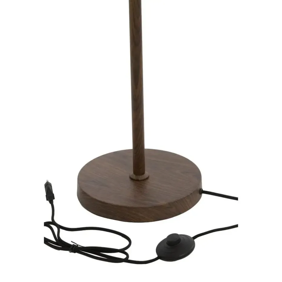 Vloerlamp Dania - Crème/Bruin - Ø23x159cm