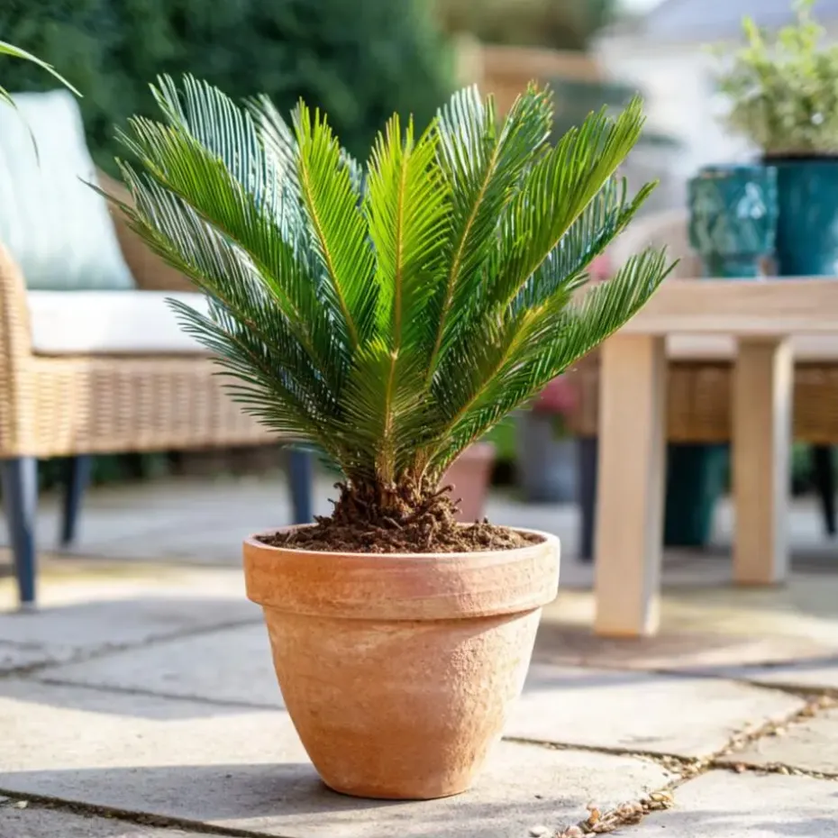 Vredespalm - Set van 2 - Cycas revoluta - Hoogte 45-60cm - ⌀15cm