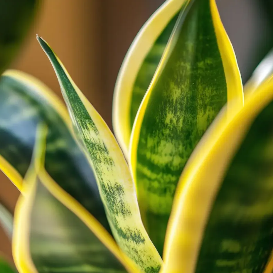 Vrouwentong - Set van 3 - Sansevieria 'Futura Superba' - Hoogte 35-40cm - ⌀12cm