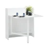 Walter - Eettafel 84x80 cm 3-persoons in wit MDF