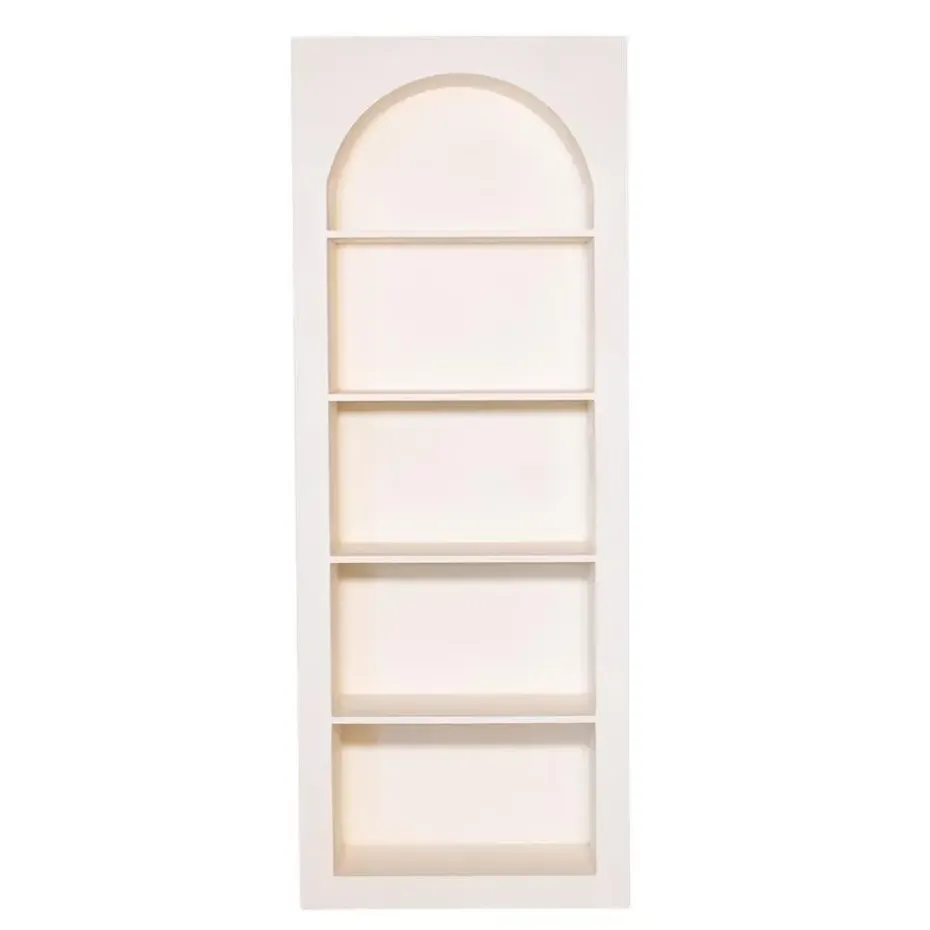 Wandkast Beige - 5-Vakken - 80x38x210cm - Fien