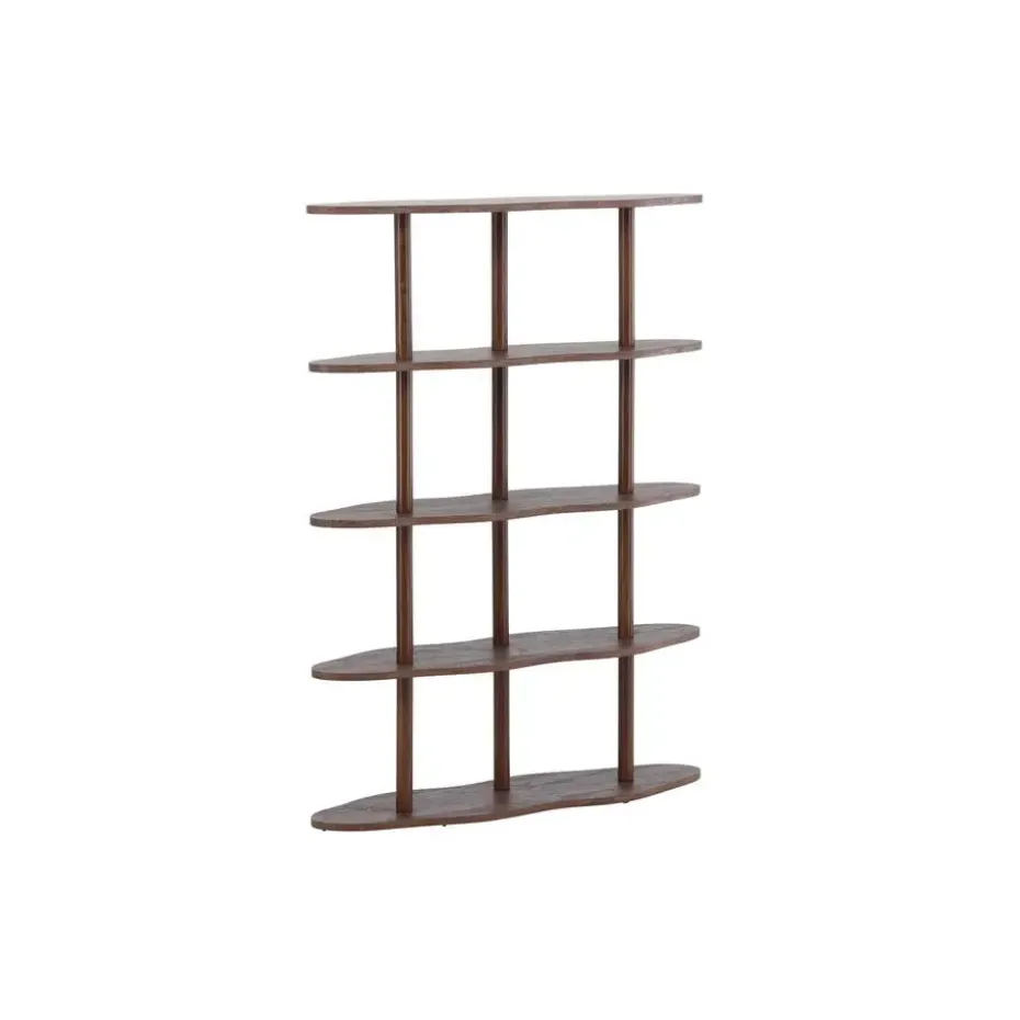 Wandkast Donkerbruin - 105x30x140cm - Moln