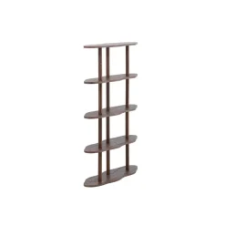 Wandkast Donkerbruin - 105x30x140cm - Moln