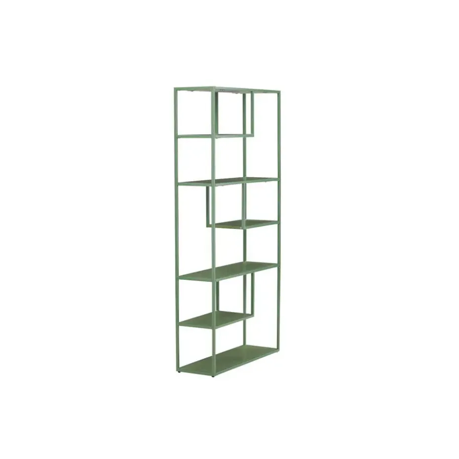 Wandkast Groen Staal - 85x35x190cm - Staal