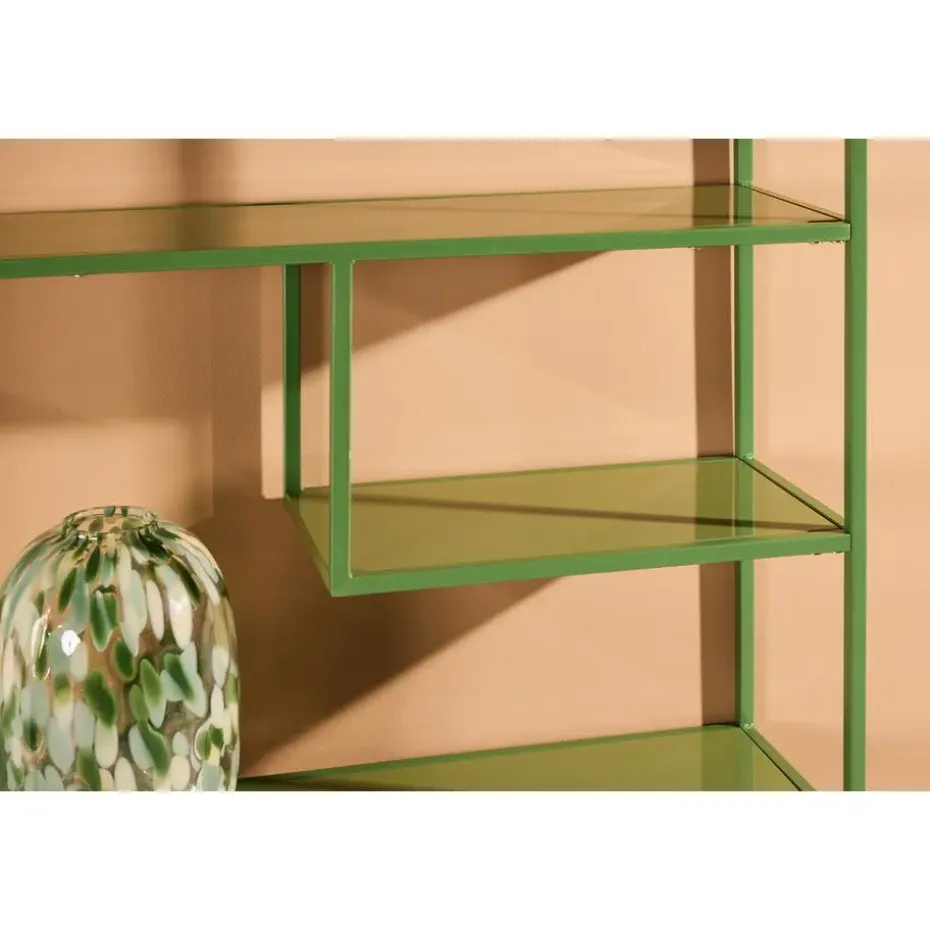 Wandkast Groen Staal - 85x35x190cm - Staal