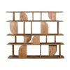 Wandkast Naturel Mangohout - Open - 170x35x140cm - Solis