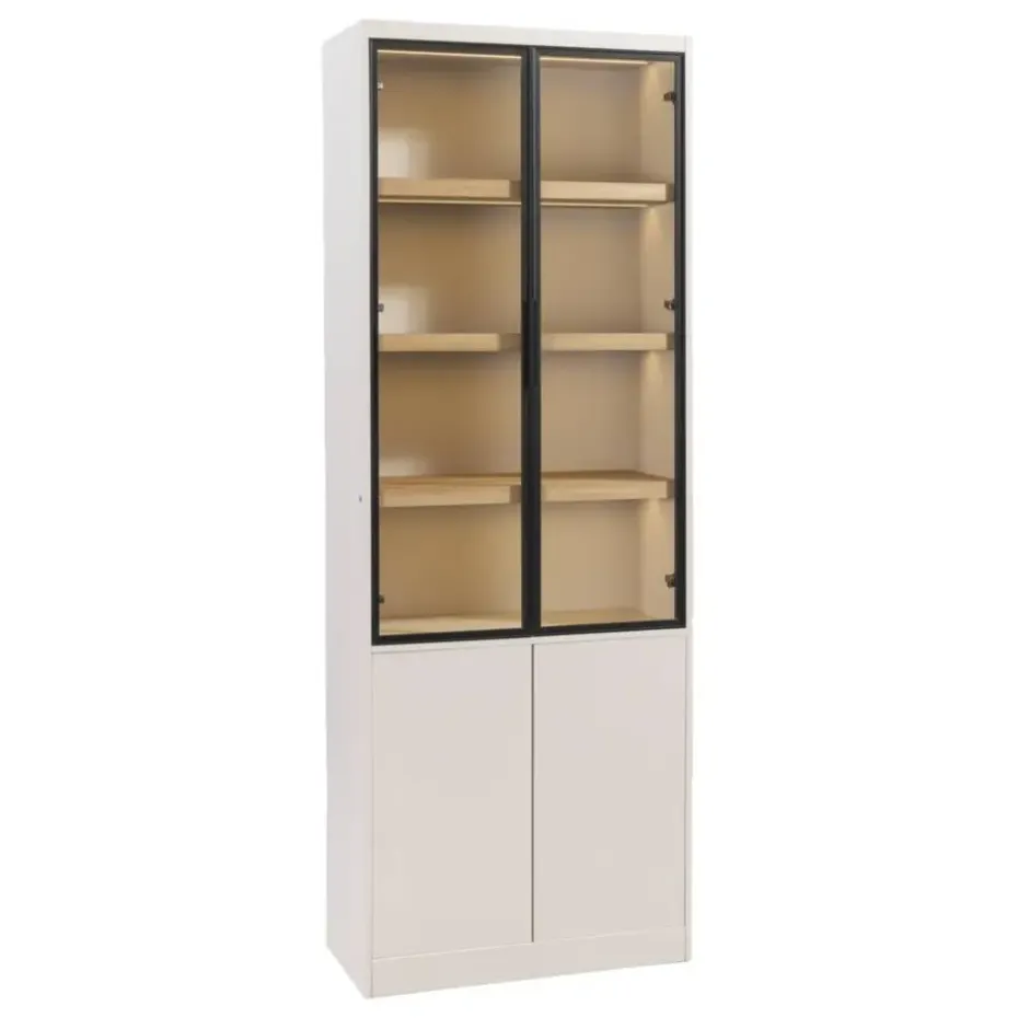 Wandkast Virgil - zand - 220x80x40 cm