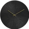 Wandklok Malaga - zwart MDF - Ø40 cm