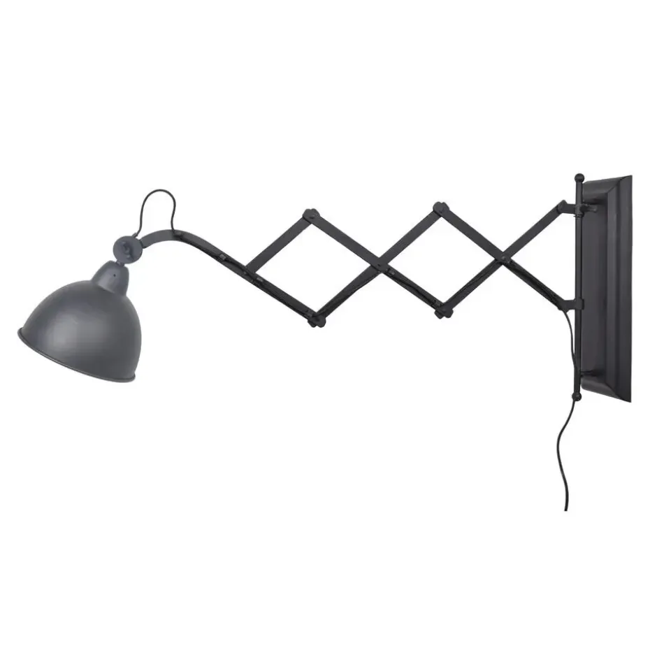 Wandlamp Harmonica XL Zwart Ø20