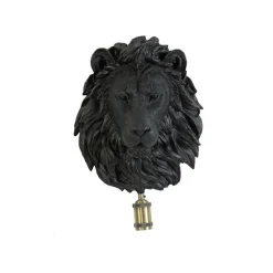 Wandlamp Lion - Zwart - 33.5x19x40.5cm