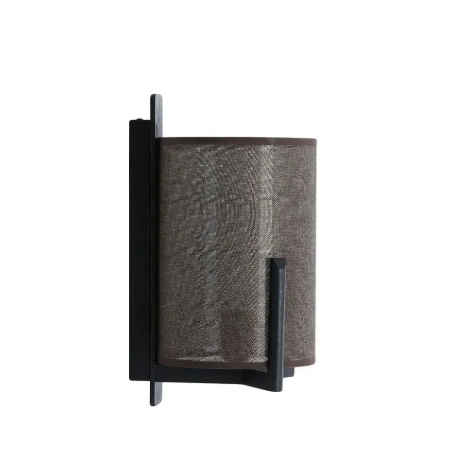 Wandlamp Litto - Mat zwart - 22x18x36cm