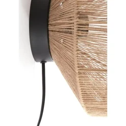 Wandlamp Lyra - Bruin - Ø31cm