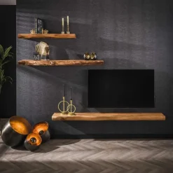 Wandplank Acaciahout 100cm - 100x25x8cm - Plank Tree