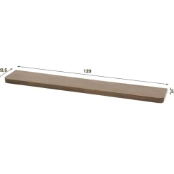 Wandplank Bruin Acaciahout - 120x20x4cm - Carve