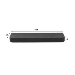 Wandplank Grijs Metaal - 100x29x8cm - Metallic