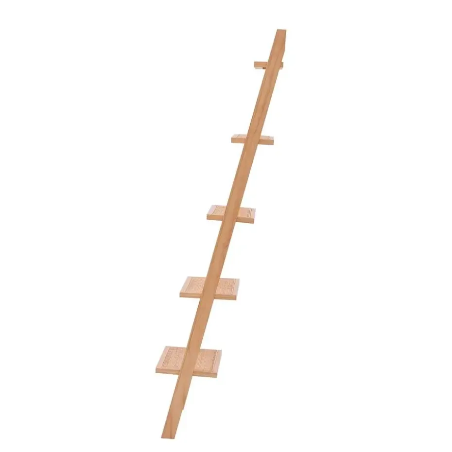Wandplank Ladder van Massief Natuurlijk Hout