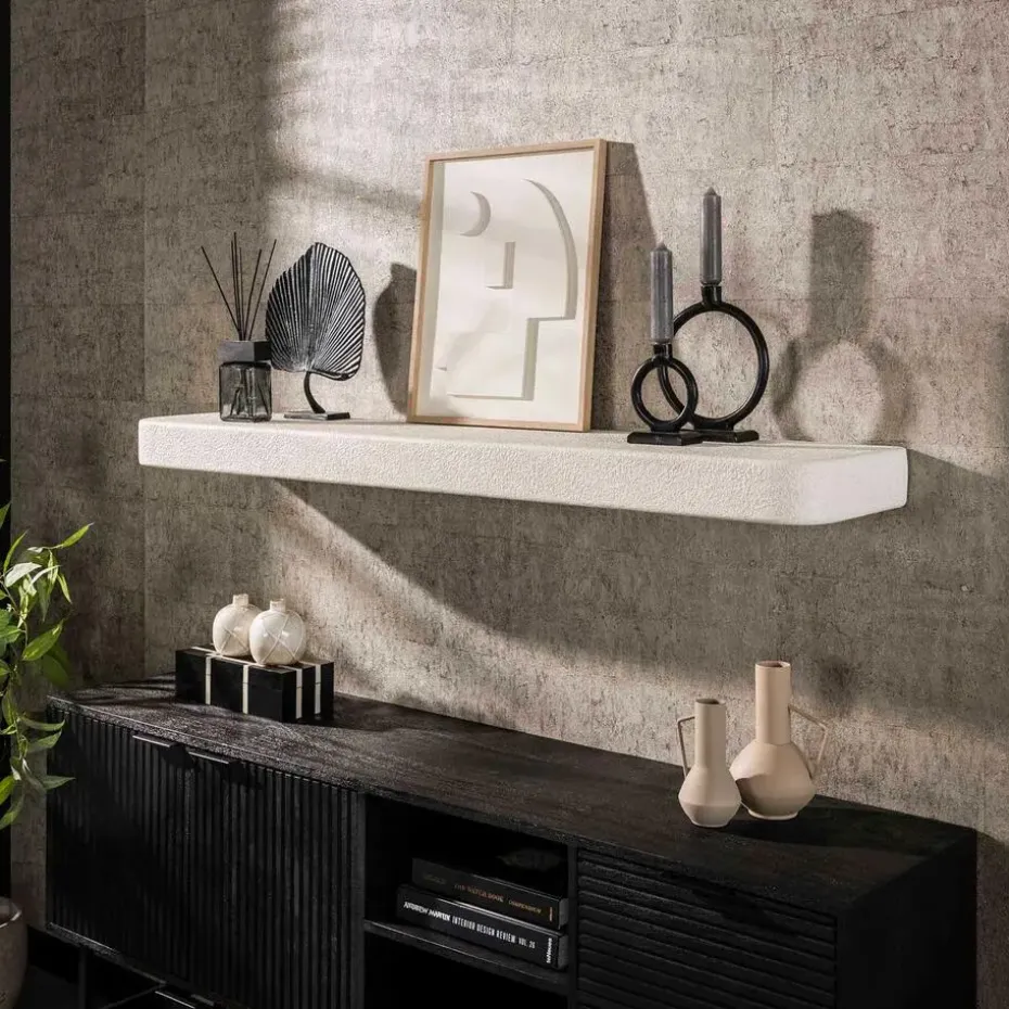 Wandplank Solero 150 cm-marmer composiet