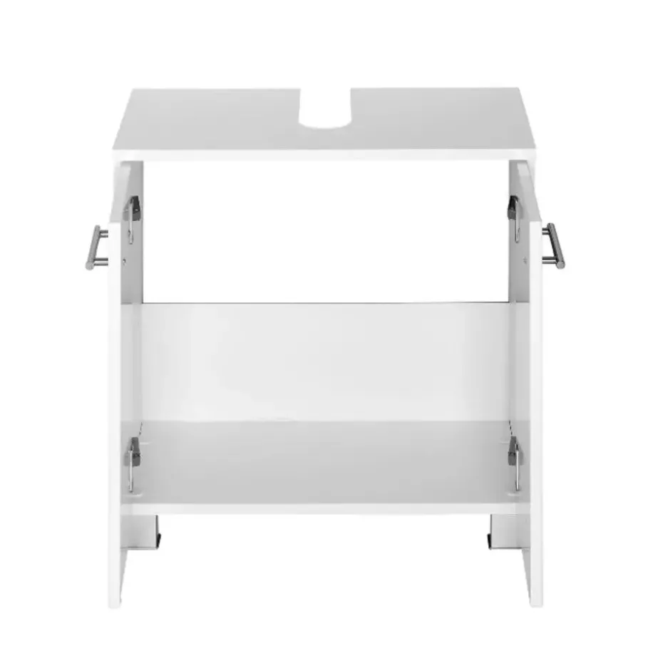 Wastafelonderkast Pollet 60cm 2 deuren - wit