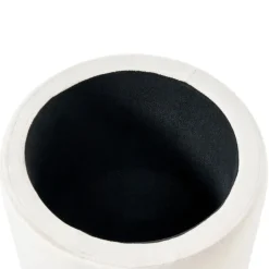WENONA - Opbergpoef - Off-white - Fluweel