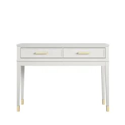 Westerleigh - Consoletafel met 2 laden in wit MDF