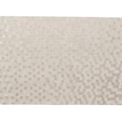 Wicotex tafel placemats Stones - 4x - PVC - taupe - 30 x 43 cm