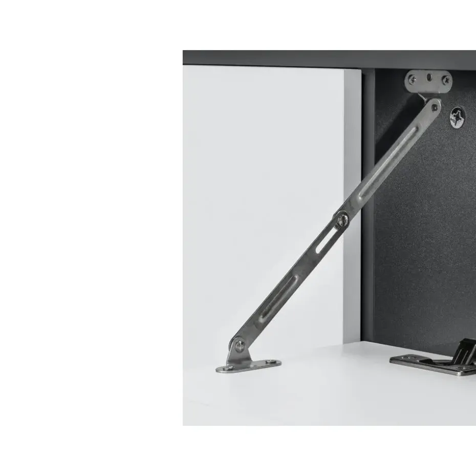 Wisla - Badmeubel 80 cm 1-lade, 1 klep, 1 deur wit/grijs