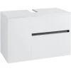 Wisla - Badmeubel 80 cm 1-lade, 1 klep, 1 deur wit spaanplaat