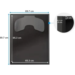 Wissellijst - Fotolijst - 3D Box Frame - Fotokader - 70x90cm - Zwart