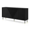 WOODY dressoir 4D 180 cm mat zwart