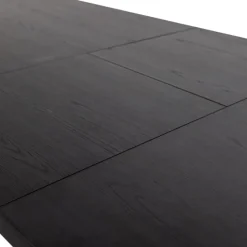 WOOOD Arros Eettafel Uitschuifbaar - Zwart - 75x180/220x90