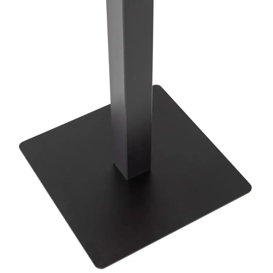 WOOOD Bistro Vierkante Bartafel Poot - Metaal - Zwart- 105x50x50