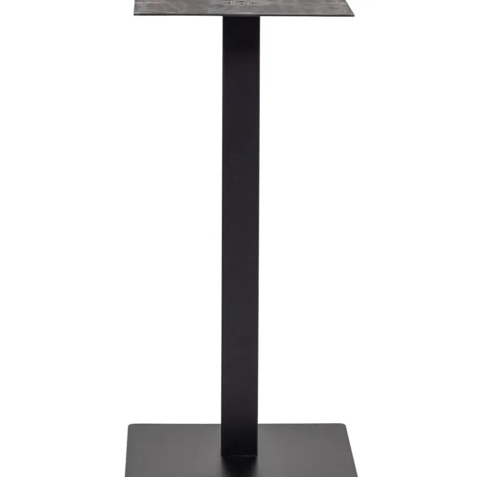 WOOOD Bistro Vierkante Bartafel Poot - Metaal - Zwart- 105x50x50
