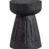 WOOOD Borre Kruk - Hout - Zwart - 40x28x28