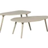 WOOOD Davina Bijzettafels - MDF - Dust - 40x90x50