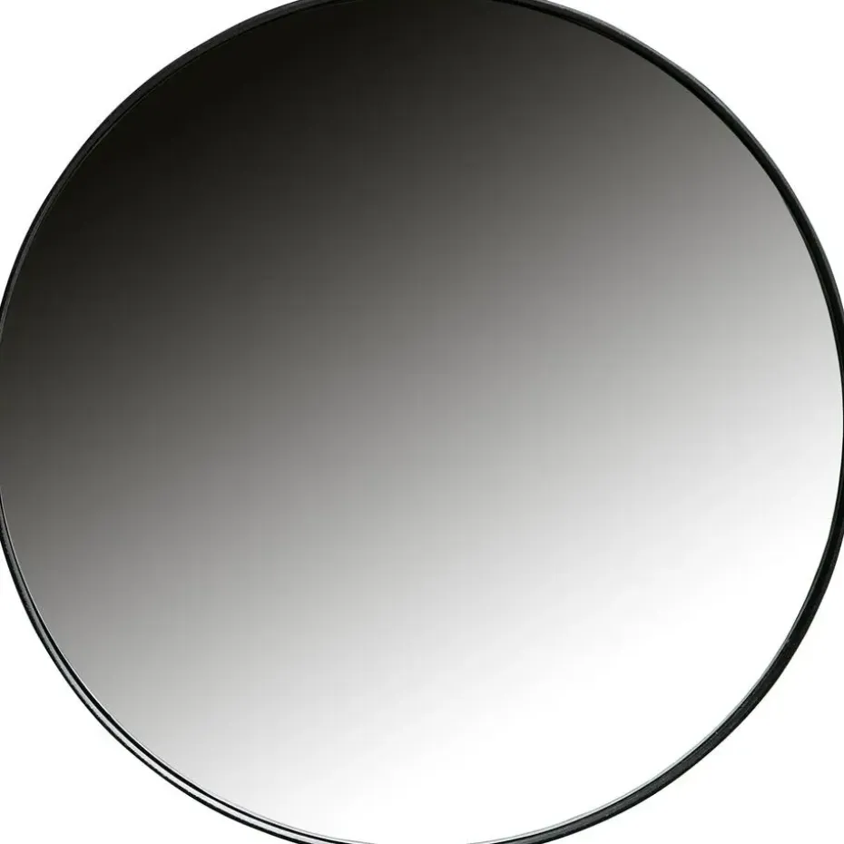 WOOOD Doutzen Spiegel - Metaal - Zwart - 80x80x5