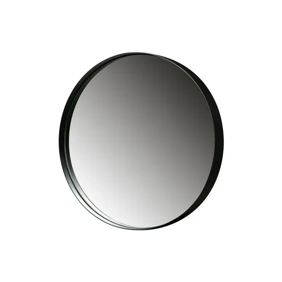 WOOOD Doutzen Spiegel - Metaal - Zwart - 80x80x5