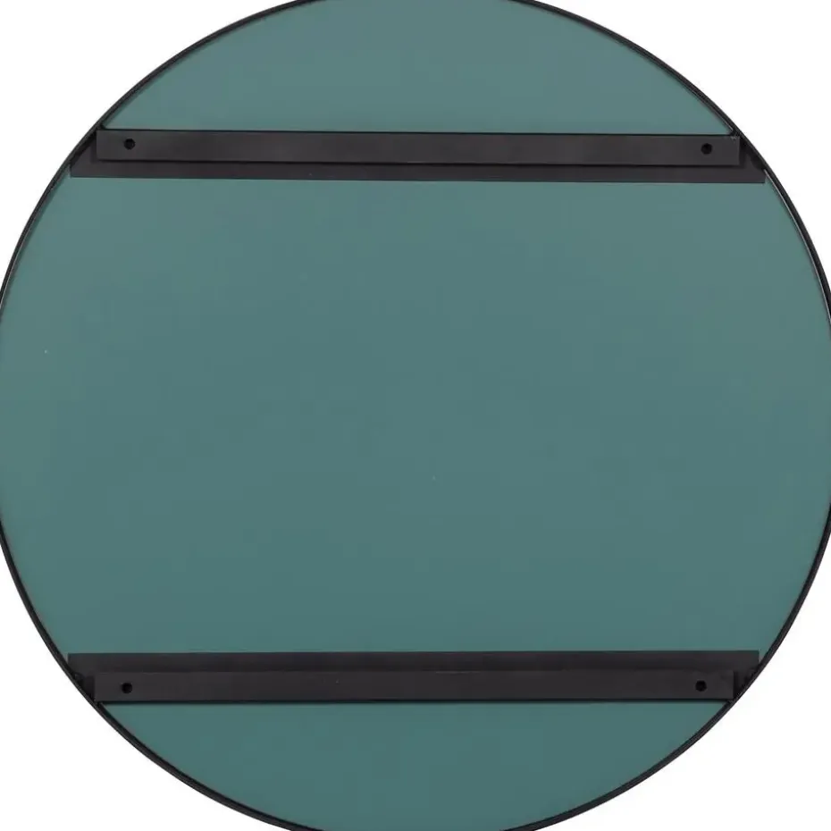 WOOOD Doutzen Spiegel - Metaal - Zwart - 80x80x5