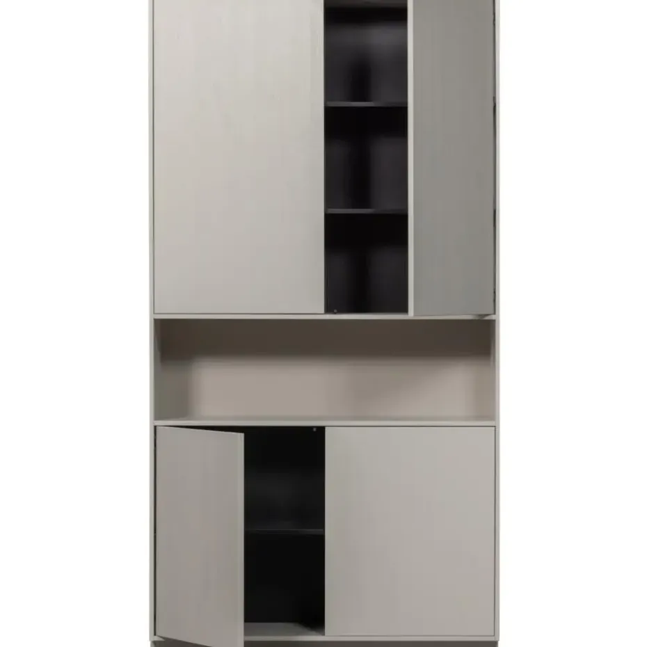 WOOOD Finca Opbergkast - Grenenhout - Mist - 210x110x40