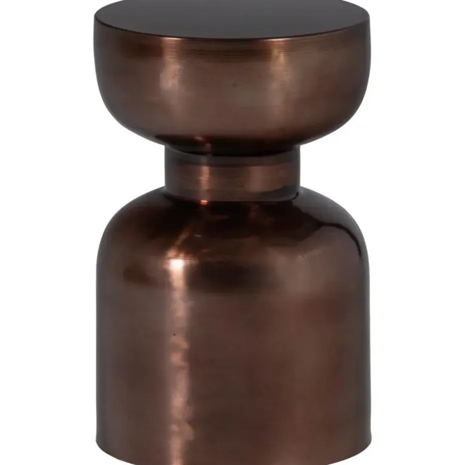 WOOOD Frits Bijzettafel - Metaal - Brons - 47x30x30