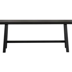 WOOOD Imme Bankje - Grenen - Zwart - 45x110x35