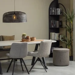 WOOOD Imme Bankje - Grenen - Zwart - 45x110x35