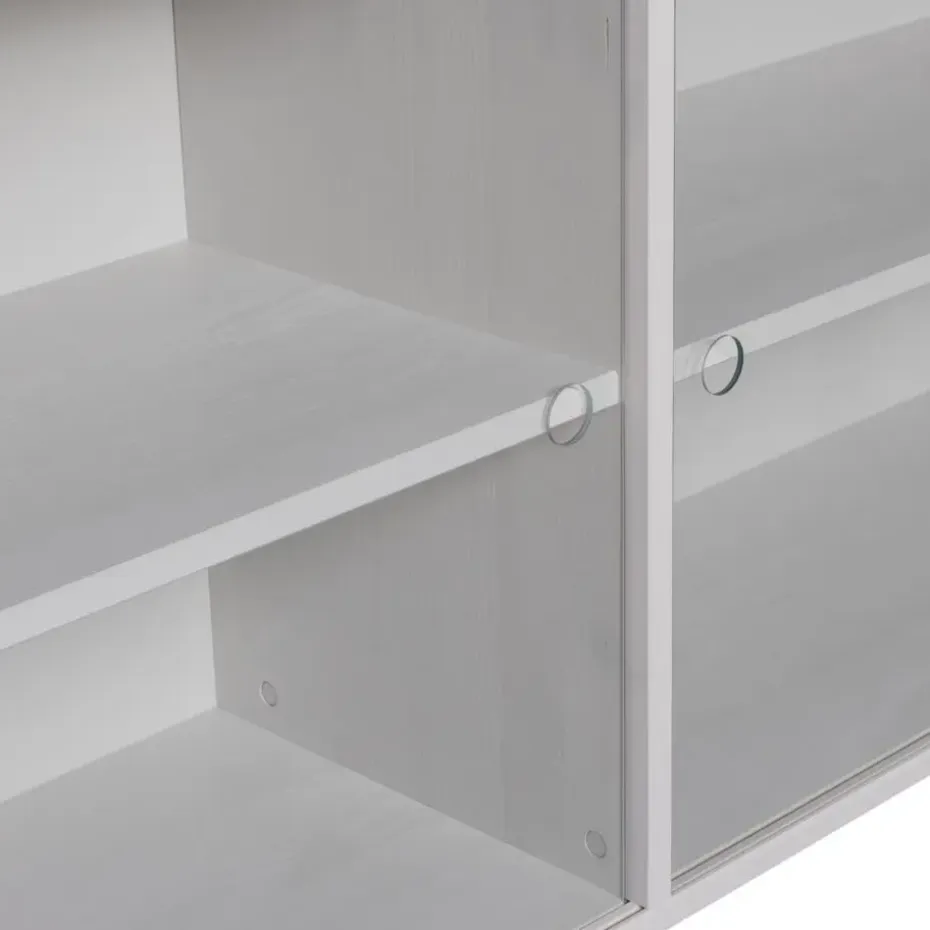 WOOOD Klink Opzetkast - Grenen - Mist - 60x200x35