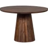 WOOOD Limit Eetkamertafel - Mangohout - Walnoot - 76x130x130